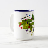 野生の果実のコーヒー・マグ ツートーンマグカップ (正面左)