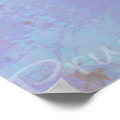 野生の梅 – プルーナス・ドメティカ平らなポスタープリント ポスター (角)