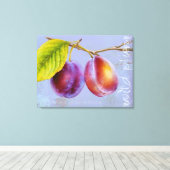 野生の梅 – Prunus domestica canvas art mauve キャンバスプリント (インサイチュ (ウッドフロア))