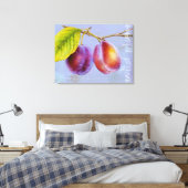 野生の梅 – Prunus domestica canvas art mauve キャンバスプリント (インサイチュ (寝室))