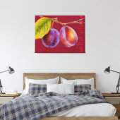 野生の梅 – Prunus domestica canvas art (rich red) キャンバスプリント (インサイチュ (寝室))