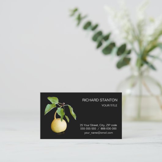 野生の梨 名刺 (スタンド正面)