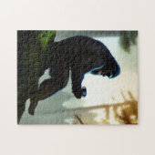 野生の森のビッグフット　穏やかな朝のコーヒー ジグソーパズル (横)