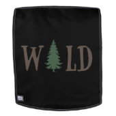 野生の森の松の木 バックパック (取り外し可フェース)