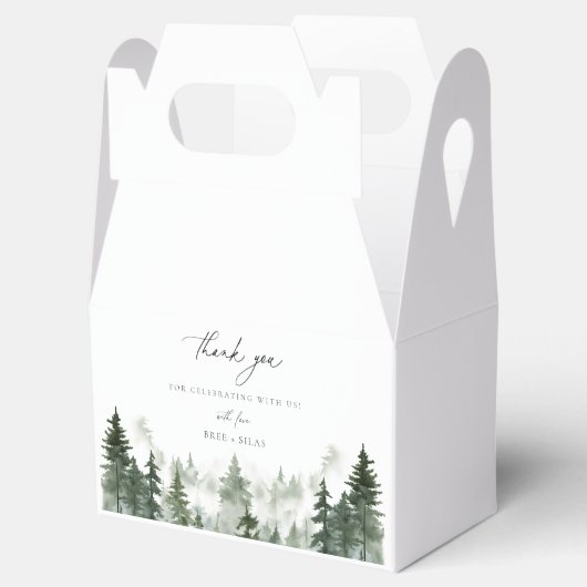 野生の森の松結婚の感謝 フェイバーボックス (オープン)