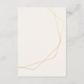 野生の森の花シダの葉結婚の エンクロージャーカード (裏面)