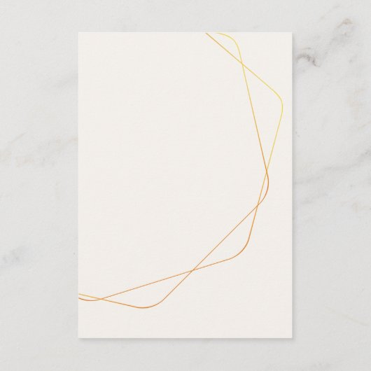 野生の森の花シダの葉結婚の エンクロージャーカード (裏面)