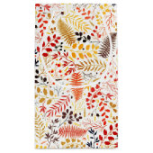 野生の森の花シダの葉結婚の スモールペーパーバッグ (裏面)