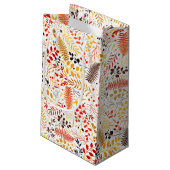 野生の森の花シダの葉結婚の スモールペーパーバッグ (裏面アングル)