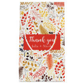 野生の森の花シダの葉結婚の スモールペーパーバッグ (正面)