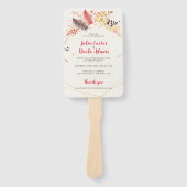 野生の森の花シダの葉結婚の ハンドファン (正面)