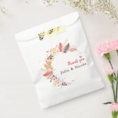 野生の森の花シダの葉結婚の フェイバーバッグ (封をした状態)