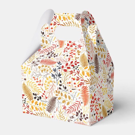 野生の森の花シダの葉結婚の フェイバーボックス (裏面サイド)