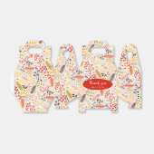 野生の森の花シダの葉結婚の フェイバーボックス (折り畳みなし)