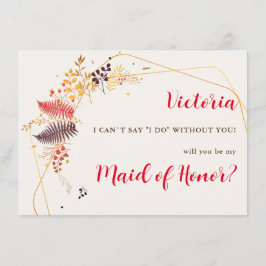 野生の森の花シダの葉結婚の メニュー