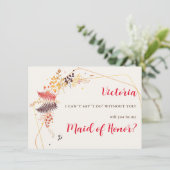 野生の森の花シダの葉結婚の メニュー (スタンド正面)