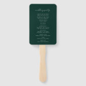 野生の森の葉結婚式 プログラム ハンドファン (裏面)