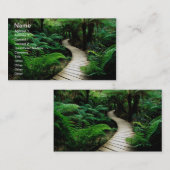 野生の森林の真中の道 名刺 (正面/裏面)