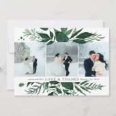 野生の森 |の結婚フォトフラットサンキューカード サンキューカード (正面)