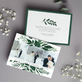 野生の森 |の結婚フォトフラットサンキューカード サンキューカード