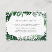 野生の森 |の結婚ホテルの宿泊カード エンクロージャーカード (正面)