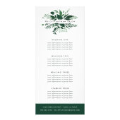 野生の森 |サービスまたは価格表 ラックカード (正面)