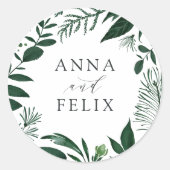 野生の森 |ボタニカル結婚ズ ラウンドシール (正面)