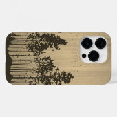 野生の森 – 彫刻された木 – 木製 Case-Mate iPhoneケース (裏面 (横))