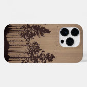 野生の森 – 彫刻された木 – 木製 Case-Mate iPhoneケース (裏面 (横))