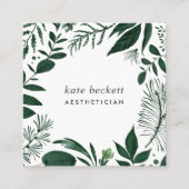 野生の森 |植物体フレーム スクエア名刺 (正面)