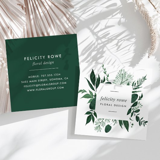 野生の森 |植物体フレーム スクエア名刺