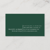 野生の森 |植物学 名刺 (裏面)