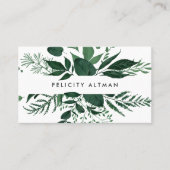 野生の森 |植物学 名刺 (正面)