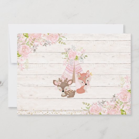 野生の森、部族 招待状 (裏面)