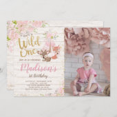 野生の森、部族 招待状 (正面/裏面)