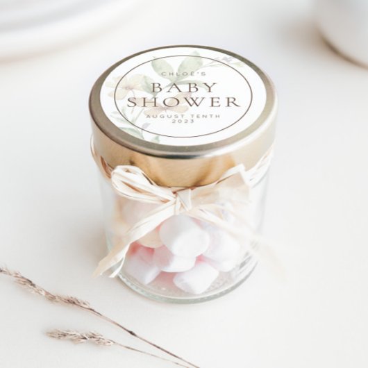 野生の植物学素朴フローラ招待状と好意 ラウンドシール