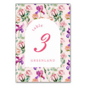 野生の植物最大主義結婚の テーブルナンバー (裏面)