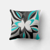 野生の水の抽象芸術 クッション (裏面)