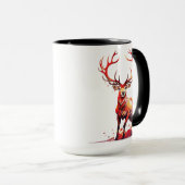 野生の永遠の鹿 マグカップ (正面右)