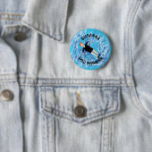 野生の泳ぐ人レディース冷水スイミングギフト 缶バッジ (インサイチュ)