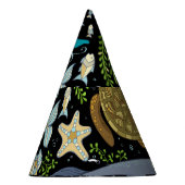 野生の海の生活：カラフルヴィンテージ。 パーティーハット (右)