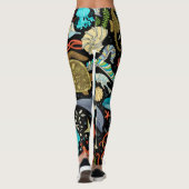 野生の海の生活：カラフルヴィンテージ。 レギンス (裏面)