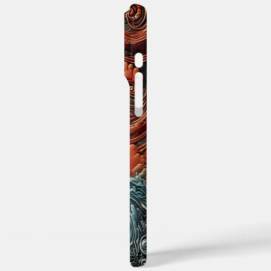 野生の海を巡る複雑な船 Case-Mate iPhoneケース (裏面 / 左)