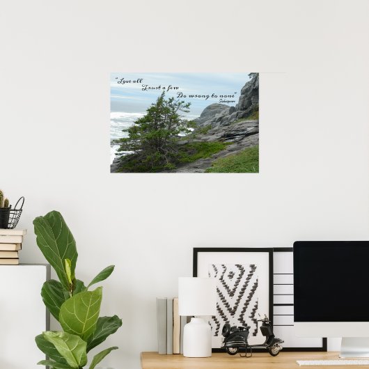 野生の海シーシェークスピアは誰にも悪いことをする ポスター (ホームオフィス)