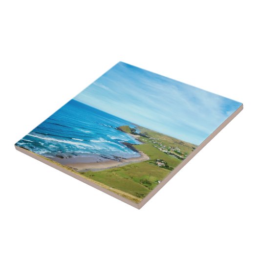 野生の海岸の壁の穴の景色 タイル (側面)