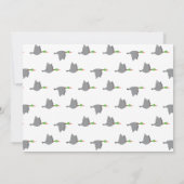 野生の湿地の生き物の赤ちゃんシャワー 招待状 (裏面)