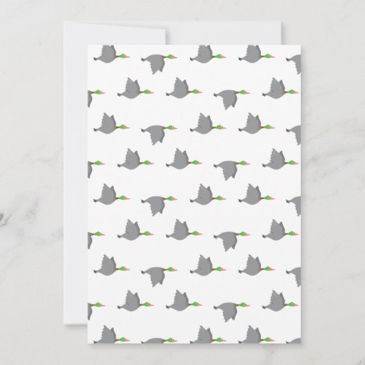 野生の湿地の生き物の赤ちゃんシャワー 招待状 (裏面)