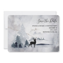 野生の灰色の水色のクリスマスにトナカイ