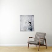 野生の灰色の水色のクリスマスにトナカイ タペストリー (インサイチュ)