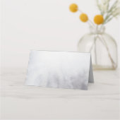 野生の灰色の水色のクリスマスにトナカイ プレイスカード (裏面)